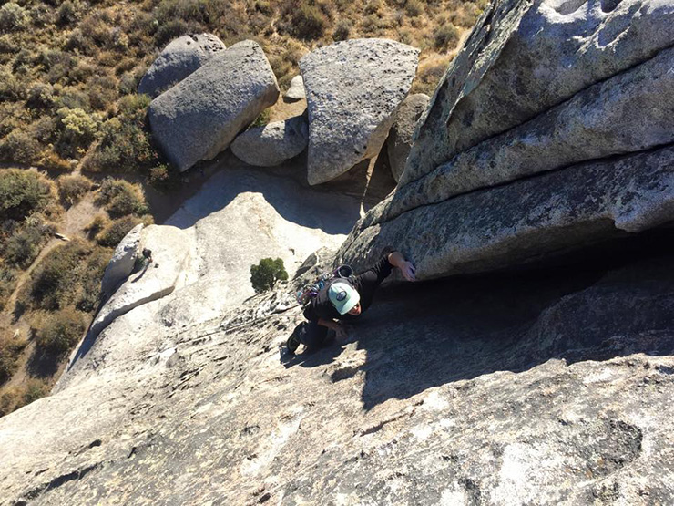 Climbing Elephant Rock at City of Rocks ID